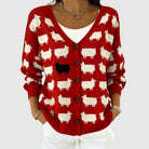 Ines Paris | Cardigan Rayé Femme en Maille Boutonné Grande Taille