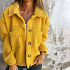 Ines Paris | Veste Sherpa Femme Courte Boutonnée Col Tailleur