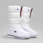 Amélie | Bottes de Neige Femme Matelassées à Zip et Cordon, Blanches - vue 2