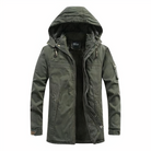 Anatole | Parka Homme à Capuche Doublure Chaude Zippée - Vert