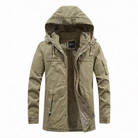 Anatole | Parka Homme à Capuche Doublure Chaude Zippée - Beige
