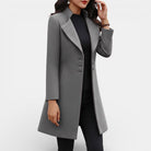Anouk | Manteau Long Cintré Femme à Grand Col Revers - vue 4
