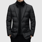 Armand | Doudoune Homme Style Blazer Matelassée à Col Tailleur - Noir
