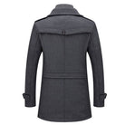 Arnaud | Manteau Homme Toucher Laine Effet 2 en 1 avec Plastron Zippé - vue 6