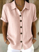 Ines Paris | Chemise femme manches courtes col boutonné