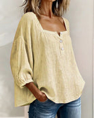 Ines Paris | Blouse femme effet lin légère pour l'été