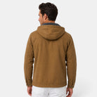 Barthélemy | Veste Homme à Capuche Doublure Polaire en Toile Délavée - vue 3