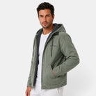 Barthélemy | Veste Homme à Capuche Doublure Polaire en Toile Délavée - vue 8