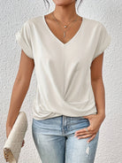 Ines Paris | T-shirt femme col cœur légèrement extensible