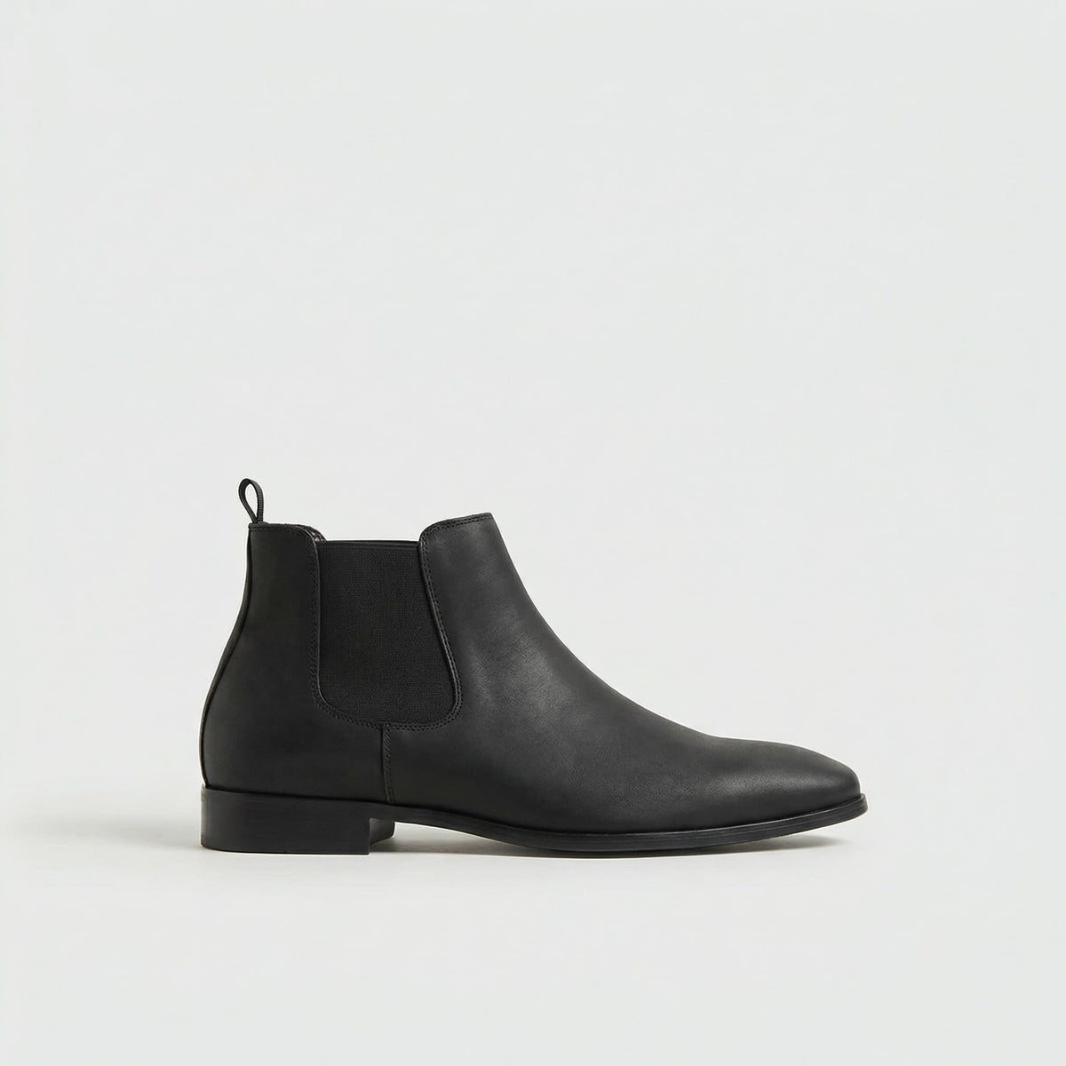 Célestin | Bottines Chelsea Homme Aspect Daim à Élastiques et Petit Talon - Noir