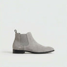 Célestin | Bottines Chelsea Homme Aspect Daim à Élastiques et Petit Talon - Gris clair