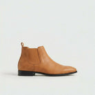 Célestin | Bottines Chelsea Homme Aspect Daim à Élastiques et Petit Talon - Marron clair