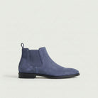 Célestin | Bottines Chelsea Homme Aspect Daim à Élastiques et Petit Talon - Bleu