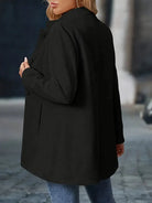 Clotilde | Veste Longue Femme à Col Montant et Gros Boutons - vue 7