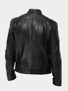 Côme | Blouson Motard Homme Effet Cuir à Col Montant Doublé - vue 7
