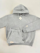 Corinne | Ensemble Sweat à Capuche et Pantalon de Jogging Femme en Molleton Doux - Gris chiné
