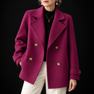 Ines Paris | Manteau femme effet cachemire à boutons