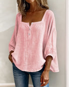 Ines Paris | Blouse femme effet lin légère pour l'été