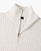 Damien | Pull Homme Demi-Zip en Maille Torsadée à Col Montant - vue 6