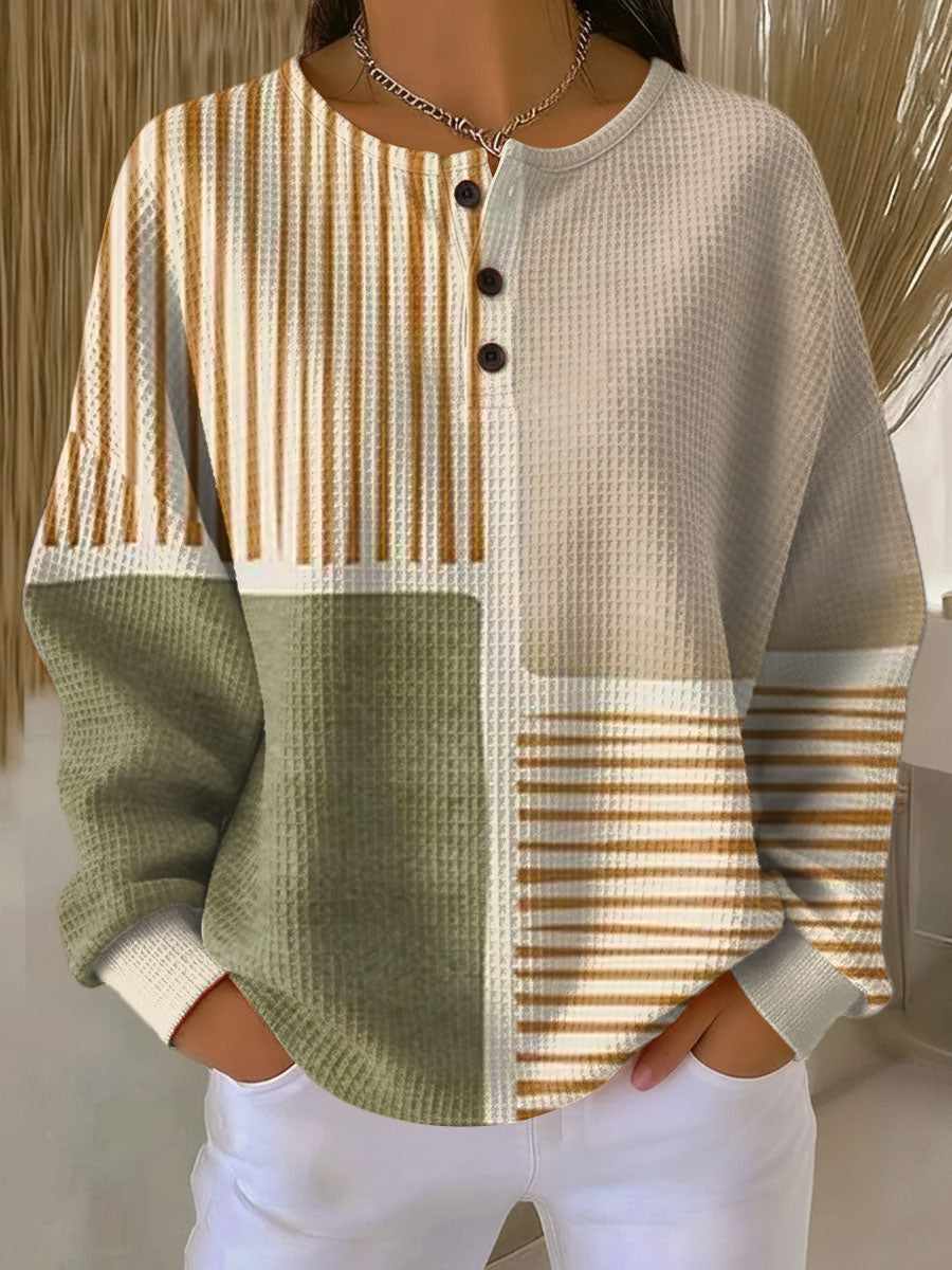Ines Paris | Pull femme tricot gaufré épais intérieur brossé