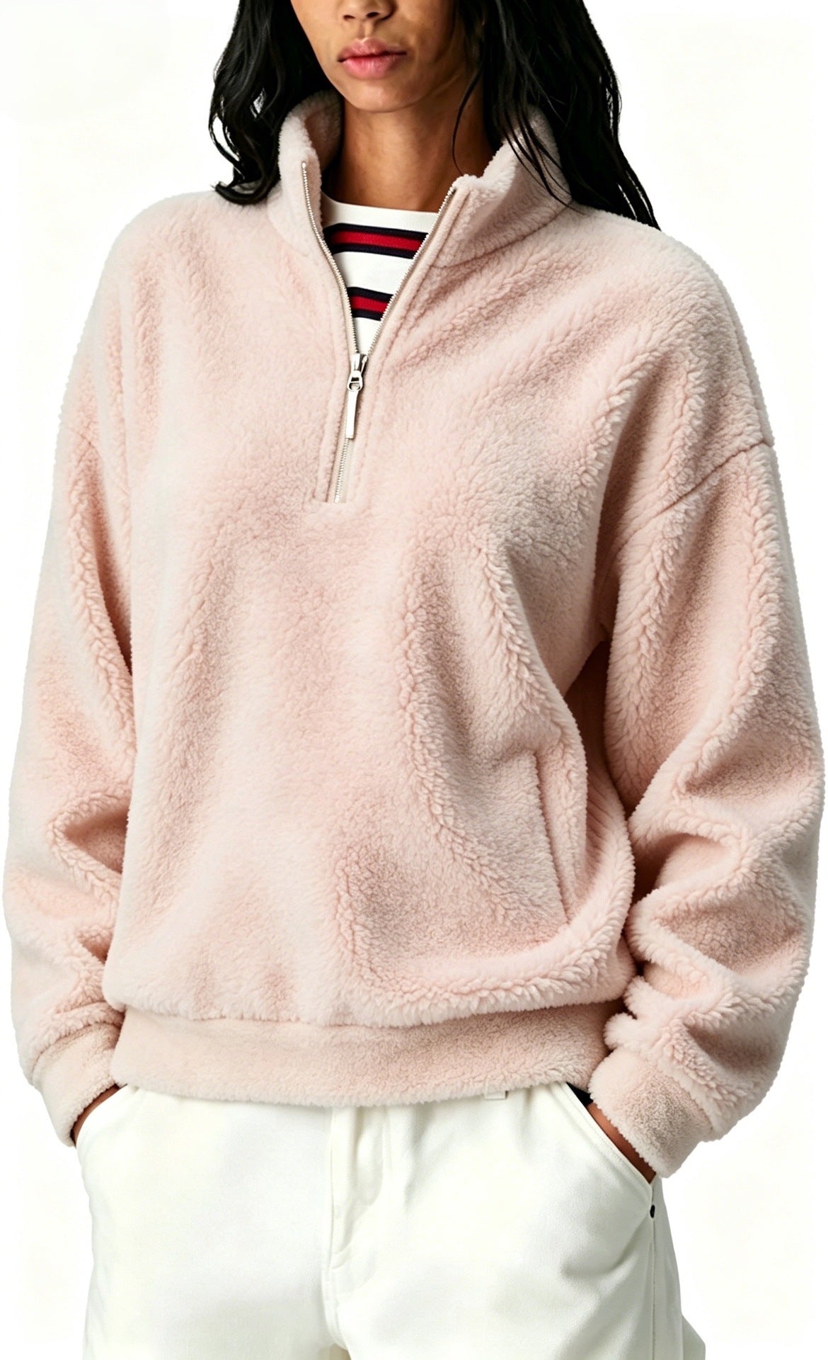 Ines Paris | Sweat Zippé Femme Doublure Polaire – Chaud et Confortable