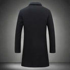Denis | Manteau Long Homme Droit à Revers, Toucher Laine - vue 2