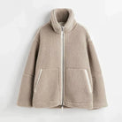 Ines Paris | Veste teddy oversize femme col montant