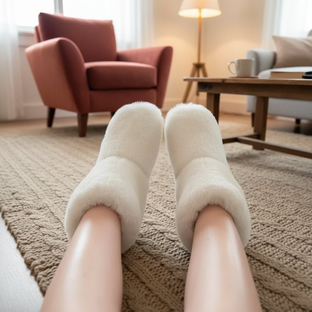 Edith | Chaussons Bottillons Femme en Fausse Fourrure Douce - vue 2