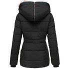 Éliane | Manteau Matelassé Mi-Long Femme à Capuche Fausse Fourrure - vue 2