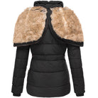 Éliane | Manteau Matelassé Mi-Long Femme à Capuche Fausse Fourrure - vue 3