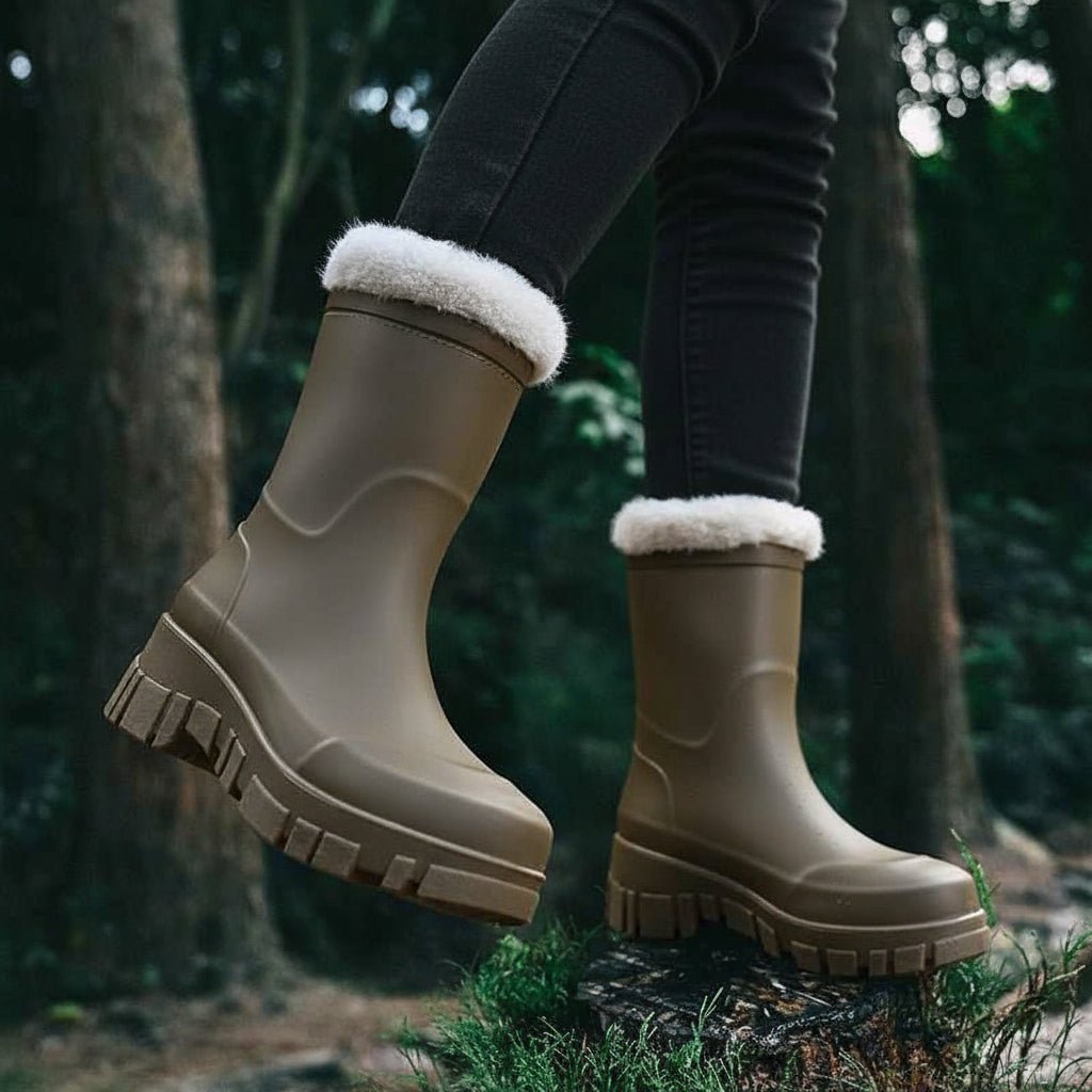 Emma | Bottes de Pluie Fourrées Femme, Tige Mi-Haute ou Haute - vue 3