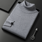 Fernand | Pull Homme Col Roulé en Maille Fine à Manches Longues - Gris foncé