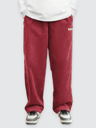 Firmin | Pantalon Homme en Velours Côtelé Jambe Droite Taille Élastique - Bordeaux