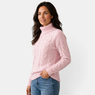 Florence | Pull Col Roulé Femme en Maille Torsadée Chaude d'Hiver - vue 5