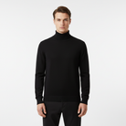 Florian | Pull Col Roulé Homme Coupe Droite au Toucher Cachemire - Noir