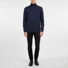 Florian | Pull Col Roulé Homme Coupe Droite au Toucher Cachemire - Bleu foncé