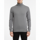 Florian | Pull Col Roulé Homme Coupe Droite au Toucher Cachemire - Gris