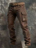 Grégoire | Pantalon Cargo Homme Épais Multipoches Coupe Droite - vue 4