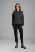 Hélène | Bottines Zippées Aspect Daim à Semelle Crantée Femme - vue 2