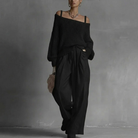 Ines Paris | Ensemble deux pièces femme haut épaules dénudées pantalon large