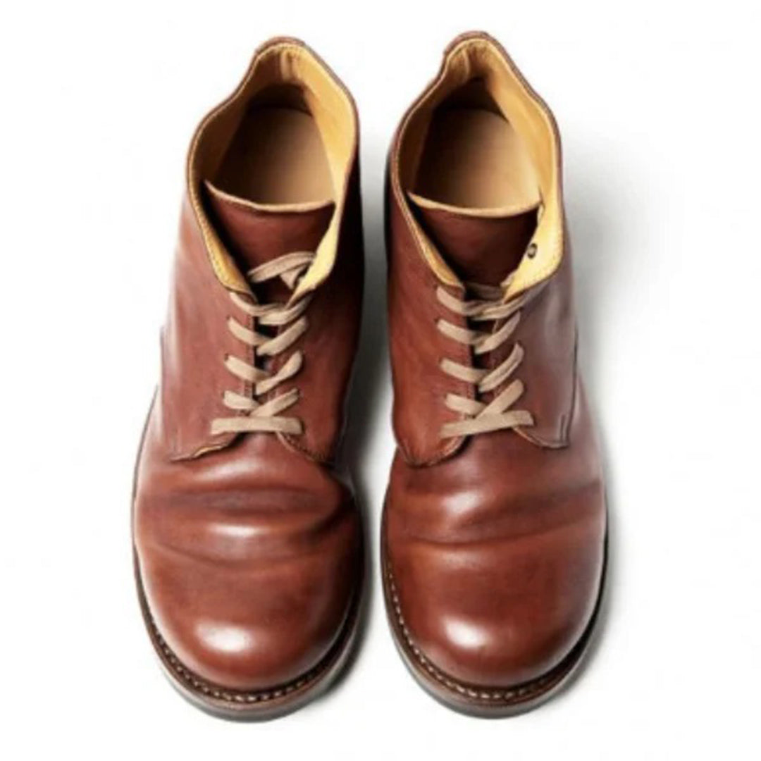 Honoré | Bottines Homme Classiques Effet Cuir à Lacets et Semelle Antidérapante - vue 4