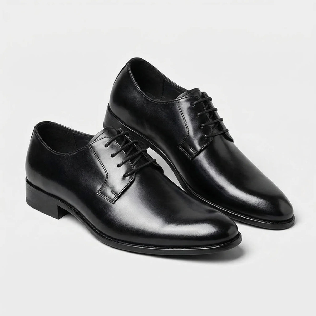 Hubert | Derbies Homme Effet Cuir Lisse à Lacets et Bout Rond - vue 3