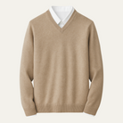 Hugues | Pull Homme Col V en Maille Douce Toucher Cachemire - vue 1