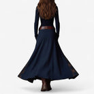 Jacinthe | Robe Longue Femme à Carreaux Patchwork, Boutonnée avec Poches et Ceinture - vue 4