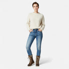 Juliette | Bottes Mi-Mollet Femme à Lacets et Col en Maille Semelle Crantée - vue 2