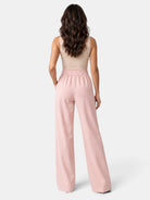 Liliane | Pantalon Femme Jambe Large à Taille Élastique Confortable - vue 10