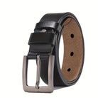 Lucien | Ceinture Homme Effet Cuir Classique à Boucle Ardillon - Noir