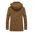 Veste à capuche homme, zip et boutons, poches multiples