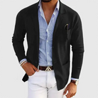 Maxence | Blazer Homme Chaud Doublé Coupe Fluide Élégante et Décontractée - Noir