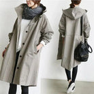 Ines Paris | Trench imperméable femme à capuche coupe longue